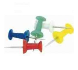 Кнопки, Булавки