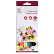 Набор акварельных карандашей АРТформат 12 цв. трехгран. корп. дерев. карт.уп.