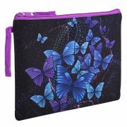 Папка для тетрадей BRAUBERG А5, 1 отделение, полиэстер, на молнии, с ручкой, «Fly Aways», 271499