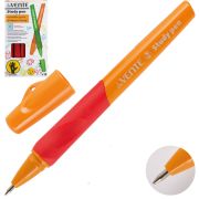 Ручка шариковая « deVente » Study Pen синяя 0,7мм, резиновый держатель, для левшей, сменный стержень, цветной корпус, картонная упаковка