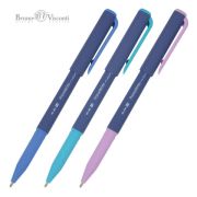 Ручка шариковая масляная BRUNO VISCONTI «PrimeWrite», СИНЯЯ, «Navy», ассорти, линия письма 0,4 мм, 20-0295/03
