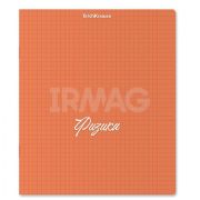 Тетрадь общая ученическая с пластиковой обложкой на скобе ErichKrause NEON, оранжевый, Физика, 48 листов, клетка