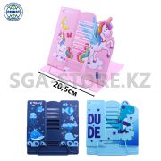 Подставка для книг Yalong 210х185 мм, регулируемый угол наклона, металлическая, цвета ассорти, с рисунком