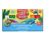 Пластилин мягкий ArtBerry® с Алоэ Вера 6 цветов со стеком, 120 г