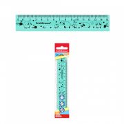 Линейка пластиковая ErichKrause Lambs, 15см, мятная, во флоупаке
