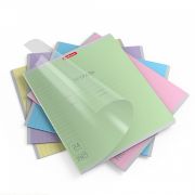 Тетрадь школьная ученическая с пластиковой обложкой на скобе ErichKrause Классика CoverPrо ассорти, А5+, 24 листа, линейка_MIX-PACK