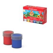 Гуашь пальчиковая ArtBerry® с Алоэ Вера, 6 цветов по 20 мл