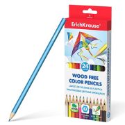 Цветные карандаши пластиковые ErichKrause шестигранные 24 цвета