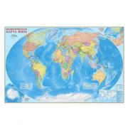 Карта настенная интерактивная Мир Политический « ГеоДом » 1:11,5М 230*150см на картоне, ламинированн