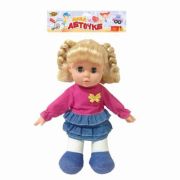 613488 Кукла мягконабивная 30 см озвуч., эл. пит. AG13х3шт. вх. в компл., пакет