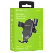 Автомобильный держатель BOROFONE BH48 Warrior, зажимной, на воздуховод, черный