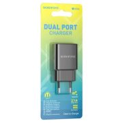 Сетевое зарядное устройство BOROFONE BA53A Powerway 2xUSB, 2.1A, 10W, черный