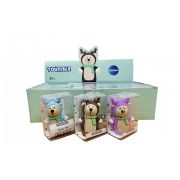 73042 Точилка пластиковая Мишка, 4,5 х 4 см. в дисплее