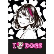 74164 Блокнот Аниме I Love-3, формат А7, размер 65*98 мм, клетка, 40 листов на скрепке, блок-офсет, целлюлозный картон 200 гр/м2е