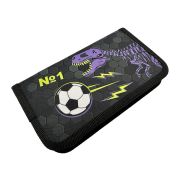 73558 Пенал корпусный Дино. Размер: 19*11 см. Жесткий каркас прямоугольной формы на картоне с закругленными краями. Корпус покрыт полиэстером 210 ден. По краям имеется текстильная отделка. Одинарный пенал без наполнения закрывается с помощью молнии.