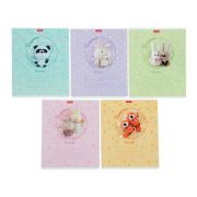 Тетрадь для прописей 12 листов в частую косую линейку с доп горизонтальной линией «Вязунчики», блок офсет, МИКС