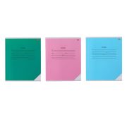 Тетрадь 12 листов в частую косую линию с дополнительной горизонтальной линией «Классика», обложка мелованная бумага, блок офсет, МИКС