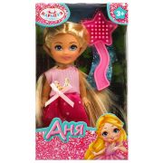 367833 Кукла Аня 12 см, акс., кор. КАРАПУЗ