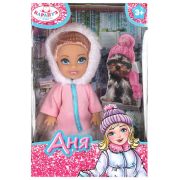383433 Кукла Аня 12 см, акс., кор КАРАПУЗ