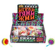 382853 Игрушка жмяка мяч Со светом 6см, цвета в асс., дисплей 12шт Супер Жим