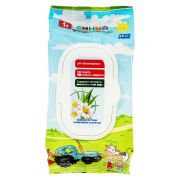 382603 Влажные детские салфетки СИНИЙ ТРАКТОР с клапаном 72 шт. Заботливая мама