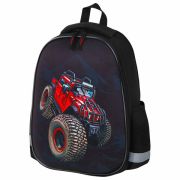 Ранец ПИФАГОР EVA BASIC, 1 отделение, эргономичная спинка, «Big wheels», 39х30х16 см, 271378