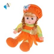 Кукла мягконабивная 30 см озвуч., эл. пит. AG13х3шт. вх. в компл., пакет
