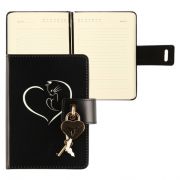 Ежедневник А6 н/д тв обл 7Бц к/з 168л FIORENZO Keys тонир 2ляссе отстроч на замке 213379 черный