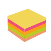 Блок для записей с клеевым краем, Alingar, 76 мм * 76 мм, 5 цветов, 300 л., «Неоновое ассорти»