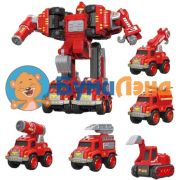 Робот - трансформер с отвёрткой красный, 10 шт