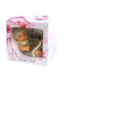 1TOY PREMIUM пласт пупс 25 см. в нарядном платьице и шапочке, Премиум кор.с ручками  21х12х19 см.