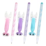 Ручка фигурная шариковая ЮНЛАНДИЯ «Стрекоза», корпус ассорти, СИНЯЯ, пишущий узел 0,7 мм, 143789