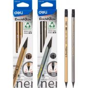 Карандаш чернографит. Deli Enovation EC018-HB HB пластиковый трехгран. ластик коробка с европодвесом