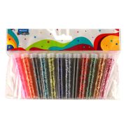 Набор бисера (стеклярус), 12 цветов x 7 г, 3 мм, пластиковая колба / ОПП-упаковка