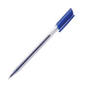Ручка гелевая «Silwerhof» Basic синяя 0,5мм прозрачн.корпус