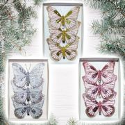 Набор подвесок, 3 шт., Darlens, «Бабочки», 12 см, с зажим.