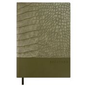 Ежедневник недатированный  ESCALADA, А5, 160 л., арт. 67251/ 15 КРОКО ТАБАЧНЫЙ (кожзам:  146x211 мм, мягкий переплёт, запаянный край, материал обложки: искусственная кожа «Кроко», искусственная кожа «Манчестер»; способ крепления блока: ниткошвейный;