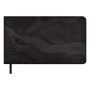 Еженедельник датированный 2025 ESCALADA, 150x87 мм, 64 л., арт. 67150/ 20 ВИННЕР ЧЁРНЫЙ (кожзам: мягкий переплёт, материал обложки: искусственная кожа «Виннер»; декор: блинтовое тиснение; способ крепления блока: ниткошвейный; вн. блок: 64 л., белый 