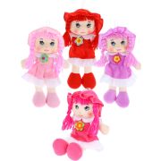 Мягкая кукла «Настенька» с косичками (25см)(цвет-микс,в пакете) ( Арт. ИК-6127)