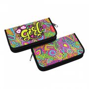 Пенал-книжка без наполнения ErichKrause 110x205x25мм Cool Girl