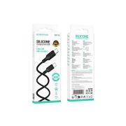 Кабель Type-c-Type-c 2 метр Borofone BX113 3.0A PD60Вт силикон черный