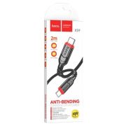 Кабель USB-C HOCO X59 Victory Type-C - Type-C, 3A, 60W, 2 м, черный