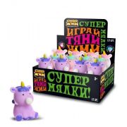 381763 Игрушка сквиш единорог, антистресс с пузырем Супер Жим