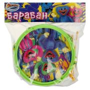 370615 Барабан монстры, пак.24,5*17*10см ИГРАЕМ ВМЕСТЕ