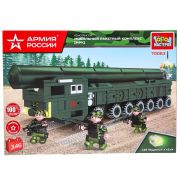 384900 АРМИЯ РОССИИ конструктор мобильный ракетный комплекс, 346 дет. (свет) Город мастеров