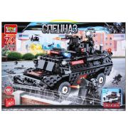 384897 Конструктор броневик-спецназа (свет и звук) , 421 дет. Город мастеров