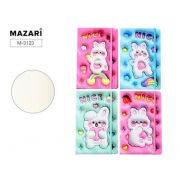 Блокнот ЗАЙКИ ОБЪЁМНЫЕ 9х14 см, 80 листов, внутренний блок в клетку, плотность бумаги 70 г/м2, обложка 7БЦ с эффектом 3D, 4 дизайна в ассортименте, ОПП-упаковка