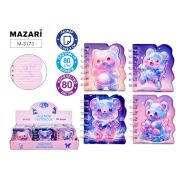 Блокнот НЕО МИШКА 10.5 х 9.2 см, 80 л., линованный внутренний блок, мягкая объемная обложка, плотность бумаги 80г/м2, 4 дизайна в ассортименте, ОПП- упаковка