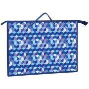 Папка для  тетрадей А3 синий паттерн 25639