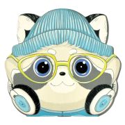 Блокнот 30л арт. 67598/ 10 МОДНЫЙ ЕНОТ /120х117 мм, фигурная вырубка, мягкий переплёт (2 скобы). вн.блок - белый офсет, Обложка - мелованный картон 190 г/м²,